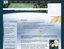 Tablet Screenshot of lifehistoryservices.com